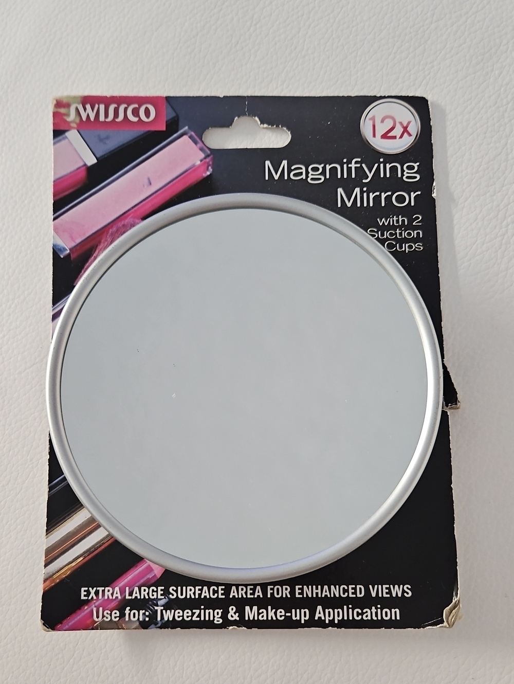 Swissco 12x Silver Magnifying Mirror